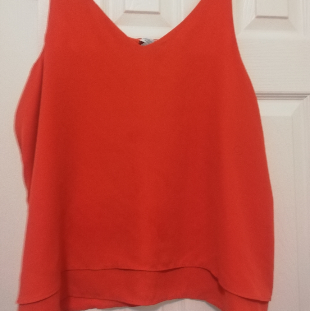 3 tank tops by reitmans R Essential. Pink/yellow and orange